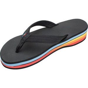 Rainbow Women's Classic Rubber 4-Layer Rainbow Wedge